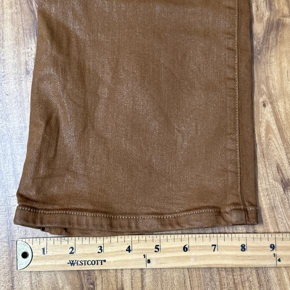 Joes Womens High Rise Flare Leg Jeans Coated Caramel Brown Cotton Size 29 - Picture 8 of 10